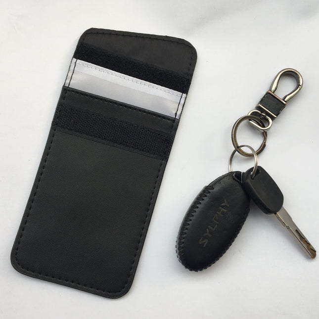 2025 new shielding radiation mobile phone bag signal shielding bag anti GPS positioning RFID car shielding key case