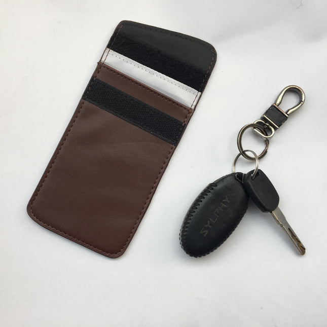 2025 new shielding radiation mobile phone bag signal shielding bag anti GPS positioning RFID car shielding key case