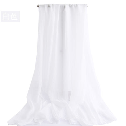 Candy Summer New Sun Protection Shawl Chiffon Imitation Silk Scarf Seaside Beach Towel Solid Color Silk Scarf Scarf Wholesale