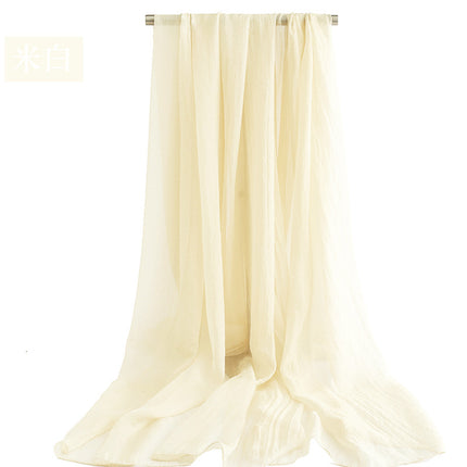 Candy Summer New Sun Protection Shawl Chiffon Imitation Silk Scarf Seaside Beach Towel Solid Color Silk Scarf Scarf Wholesale