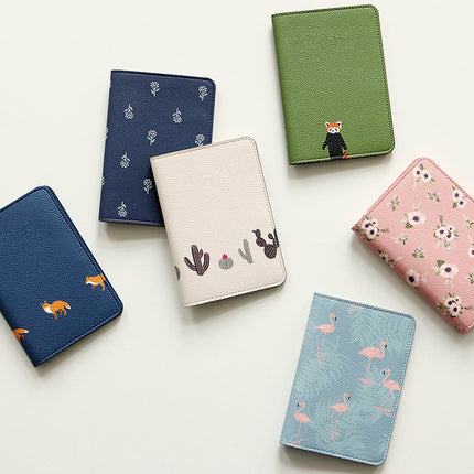 Small Fresh Passport Bag Pu Pickup Bag Document Bag Portable Travel Ticket Holder Cute Short Card Holder