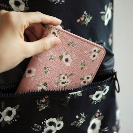 Small Fresh Passport Bag Pu Pickup Bag Document Bag Portable Travel Ticket Holder Cute Short Card Holder
