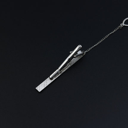 Men's Formal Silver Tie Clip Fashion Simple Boutique Business Tie Clip Professional Security Tie Clip Wholesale