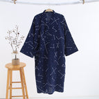 Men's Xizang Star-figure Kimono Robe / M