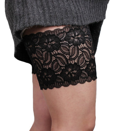 European and American Silicone Non-slip Lace Socks Stretch Flower Lace Thigh Anti-friction Thigh Cover