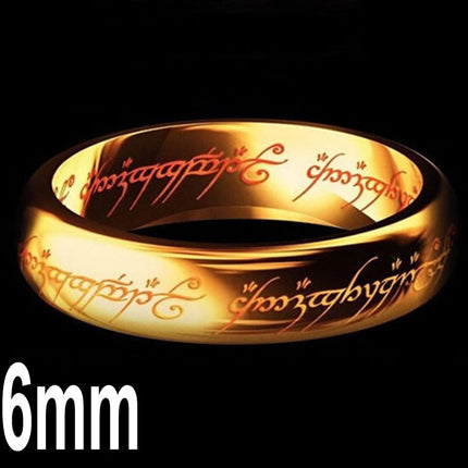 Foreign trade explosions jewelry stainless steel couple ring Lord of the Rings titanium ring ring factory wholesale jewelry