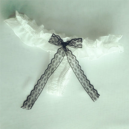 Korean Style Sexy Half-cooked Style Low Waist Charming Women's Underwear Girl's Bow Thong T-pants T-BACK