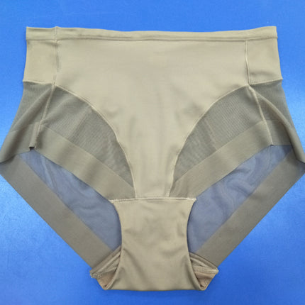 Foreign Trade Thin Mid-Waist Women's Briefs with Waist-Cinching and Hip-Lifting Features, Breathable Mesh and Pure Cotton Crotch, Seamless Body-Shaping and Hip-Lifting Panties for Women