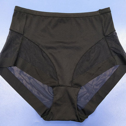 Foreign Trade Thin Mid-Waist Women's Briefs with Waist-Cinching and Hip-Lifting Features, Breathable Mesh and Pure Cotton Crotch, Seamless Body-Shaping and Hip-Lifting Panties for Women
