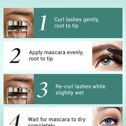 Waterproof Metallic Tube Mascara Black Silk Fiber Long Curling Non-Clumping Eyelash Extensions Spiral Makeup for Eyes