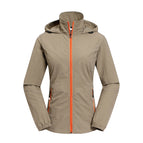Women's Hooded Khaki / S