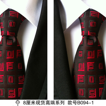 Manufacturers wholesale tie polyester jacquard tie men's casual formal wear professional business tie in stock supply