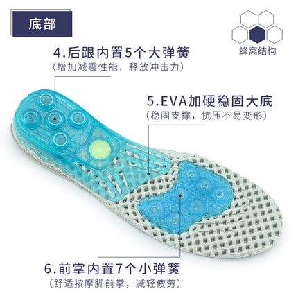 Factory Direct Sales Xd-414 Cushioning Sports Insoles, Non-Slip Sports Insoles, Breathable Silicone Sports Insoles