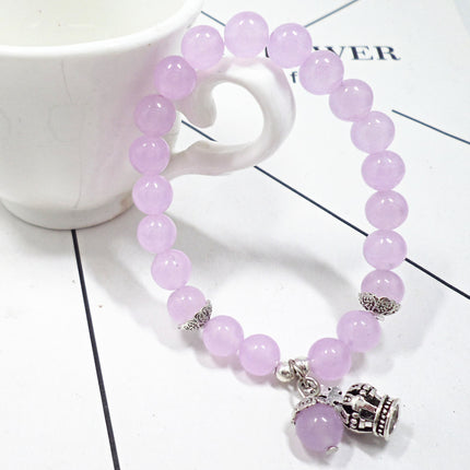 Korean Style Cat's Eye Bracelet Crown Pendant Bracelet Student Crystal Bracelet Bracelet Wholesale Bracelet Niche Korea