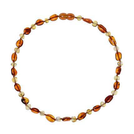 Cross-border Hot Sale Natural Amber Baby Necklace Baltic Children Fire Gold Perer Necklace Jewelry