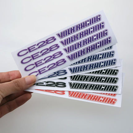 CE28 volk racing modified wheel hub car sticker CE28 wheel tire tire steel ring car sticker