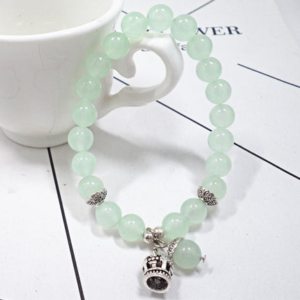 Korean Style Cat's Eye Bracelet Crown Pendant Bracelet Student Crystal Bracelet Bracelet Wholesale Bracelet Niche Korea