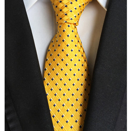 Manufacturers wholesale tie polyester jacquard tie men's casual formal wear professional business tie in stock supply