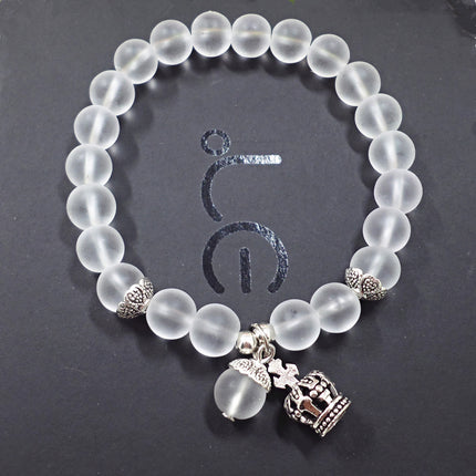 Korean Style Cat's Eye Bracelet Crown Pendant Bracelet Student Crystal Bracelet Bracelet Wholesale Bracelet Niche Korea