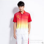 Chinese Dream Men's Red Short-sleeved White Trousers / M