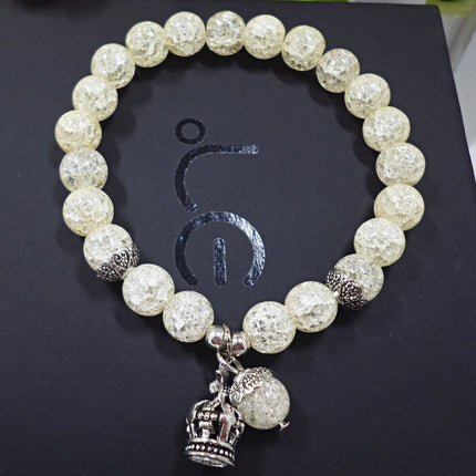 Korean Style Cat's Eye Bracelet Crown Pendant Bracelet Student Crystal Bracelet Bracelet Wholesale Bracelet Niche Korea