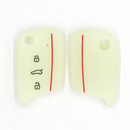 Suitable for Volkswagen 2017 GOLF 3 fold 3 key honeycomb silicone car key Case Factory spot direct sales