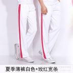 Summer thin pants White + Rose wide / Female M