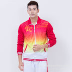 Chinese Dream Men's Red Jacket White Pants / M