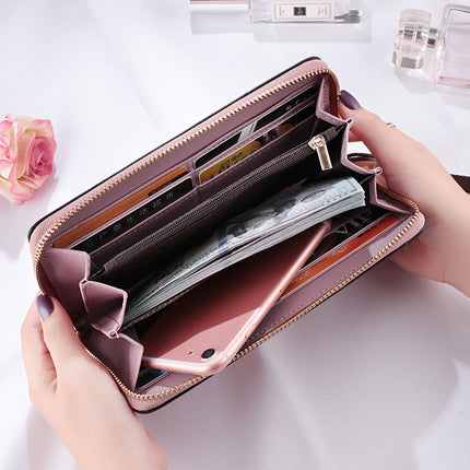 Factory Women's Change Hand Long Wallet 2025 New Korean Multi-function Card Bag Mobile Phone Bag Women's Wallet