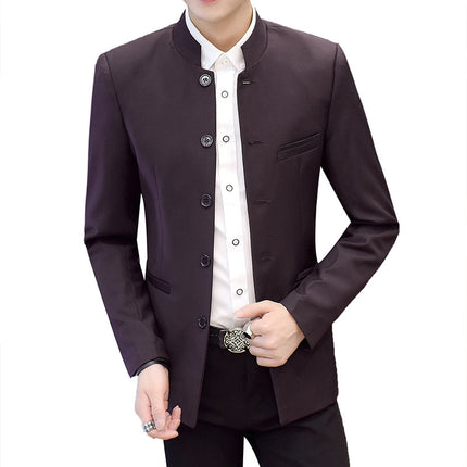 2026 Spring New Korean Style Slim Fit Casual Suit Men's Suit Set Manufacturer Direct Shipping