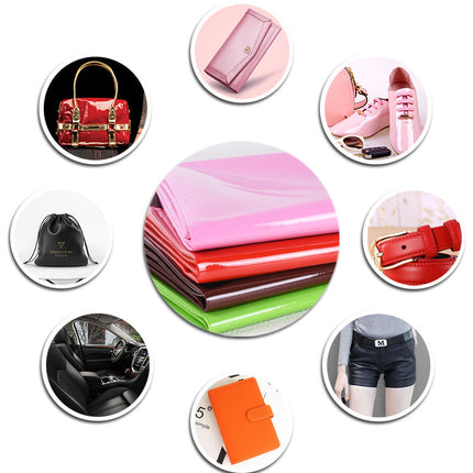 Factory wholesale 0.4mm mirror leather pvc leather fabric luggage shoe material bright leather artificial leather patent leather