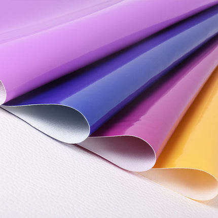 Factory wholesale 0.4mm mirror leather pvc leather fabric luggage shoe material bright leather artificial leather patent leather