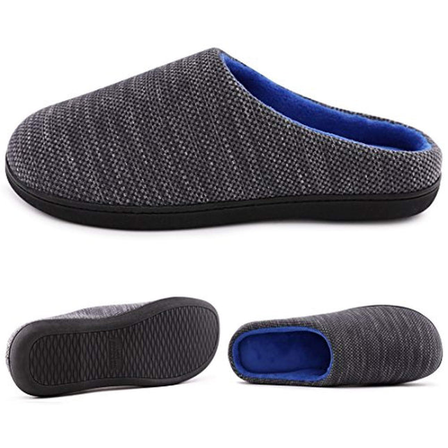Spot cross-border e-commerce Amazon men and women memory sponge TPR slippers coral fleece slippers