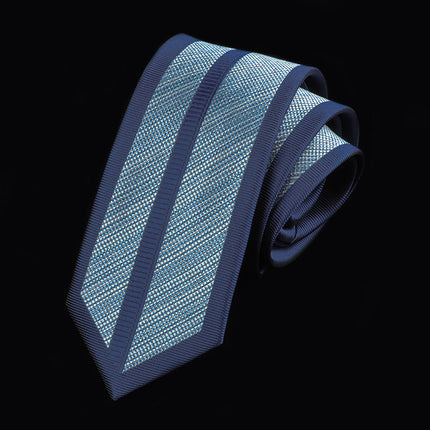 Casual Tie Men's Korean-style Narrow 6cm Black Red Positioning Stripe Men's Business Dress Professional Small Tie