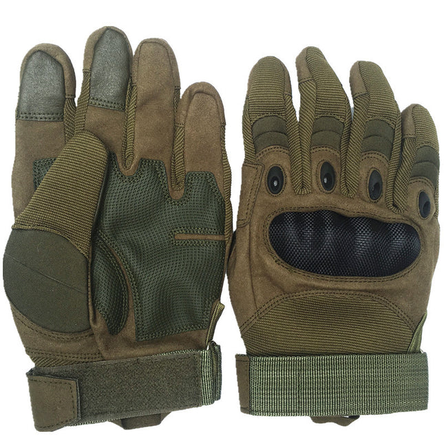 High Quality Outdoor Men's Full Finger Tactical Gloves Strong Wear-resistant Protective Gloves Sports Mountaineering Non-slip Motorcycle Gloves