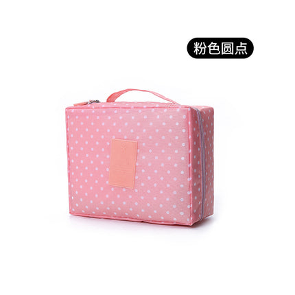 Travel storage bag new floral square wash bag large capacity makeup finishing cartoon flower storage bag