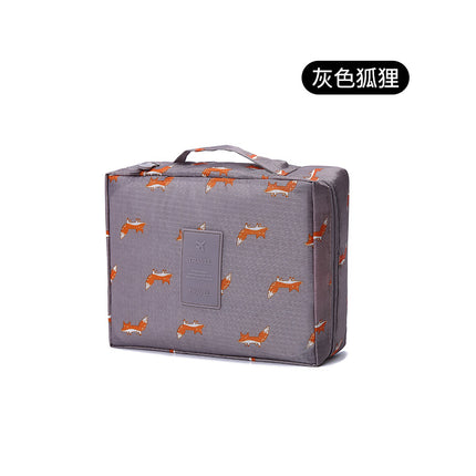 Travel storage bag new floral square wash bag large capacity makeup finishing cartoon flower storage bag