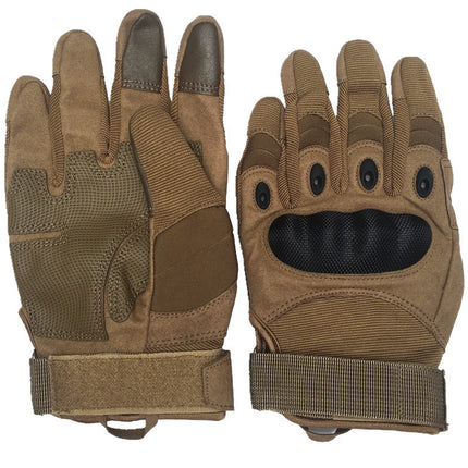 High Quality Outdoor Men's Full Finger Tactical Gloves Strong Wear-resistant Protective Gloves Sports Mountaineering Non-slip Motorcycle Gloves