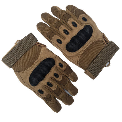 High Quality Outdoor Men's Full Finger Tactical Gloves Strong Wear-resistant Protective Gloves Sports Mountaineering Non-slip Motorcycle Gloves