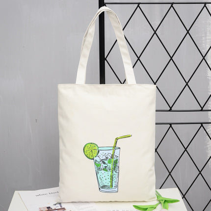 Simple Korean Style Women's Casual Student Oxford Tote Bag Creative Fashion Solid Color Cloth Bag for Women