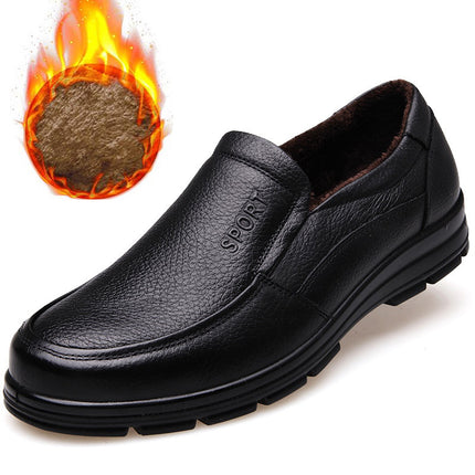 Factory direct first layer cowhide non-slip waterproof kitchen chef shoes spring casual leather shoes men's wear-resistant work shoes