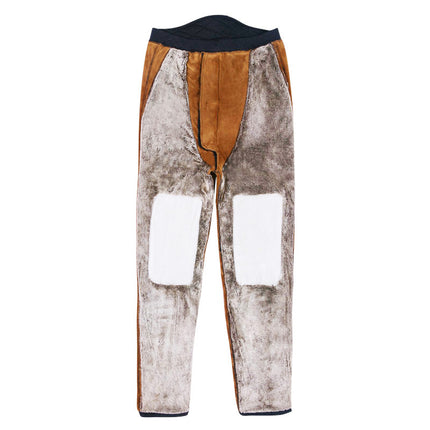 Fall/winter 1200g extra thick warm pants women and men thick plus velvet waist knee camel velvet northeast cotton pants men wholesale