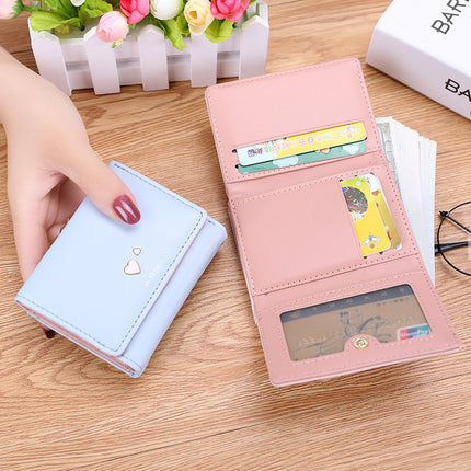 2025 New Women's Wallet Summer Fresh Style Women's 70% off Wallet Short Heart-Shaped Women's Card Holder