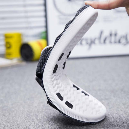 Factory Supplies for All Seasons, Men's Non-Slip Thick-Soled Eva Breathable Massage Large Size Flip-Flops, Hotel Bath Wholesale
