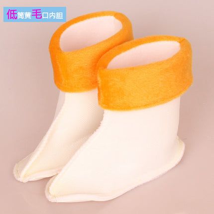 Children's rain boots cotton cover autumn and winter warm water shoes fleece-lined liner Jieyang factory rain boots lining