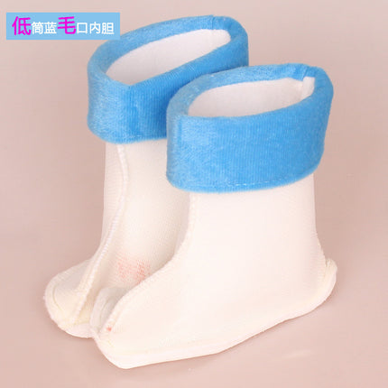Children's rain boots cotton cover autumn and winter warm water shoes fleece-lined liner Jieyang factory rain boots lining