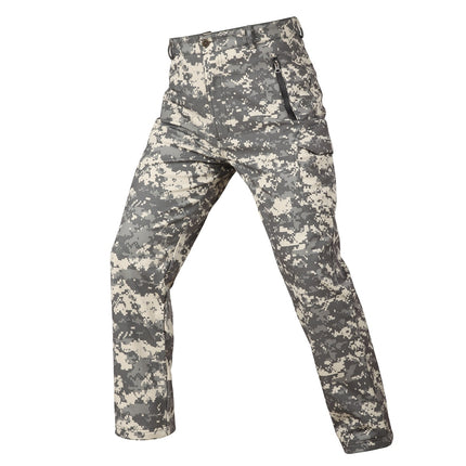 Softshell Jacket Softshell Pants Outdoor Military Fan Pants Windproof Waterproof Thermal Pants Durable Camouflage Slimming
