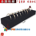 Single-layer insert bracelet ring holder (black flannel)
