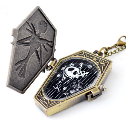Halloween Foreign Trade Cartoon Pocket Watch Characteristic Pocket Watch Christmas Eve Green Ancient Large Pocket Watch Manufacturers Irregular Watch