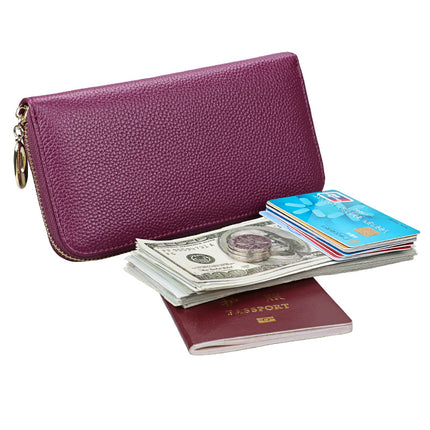 Women's Leather Wallet Long Creative Women's Wallet Multi-card Card Bag Zipper Clutch Gift Wholesale